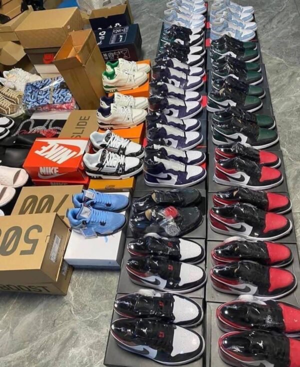 Assorted New Overstock Branded sneakers Shoe Lots - 200 pairs pallet Price: 00  Description All shoes are paired and boxed. Includes a variety of Adult Men & Women shoes as well as a smaller % of kids shoes. Typically heavier in Adult Men shoes. These are New Overstock shoes and will be unused and brand new.