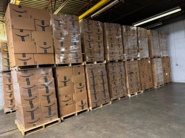 🚨Loaded on floor - AMZ Mystery Boxes . / Box or 900$/20 boxes. Available to ship 6-24 pallets on truck.