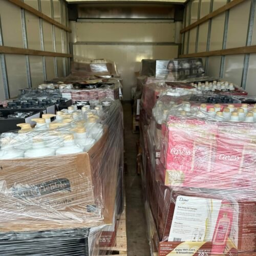 9 Cosmetic pallets going are on box truck 🤩