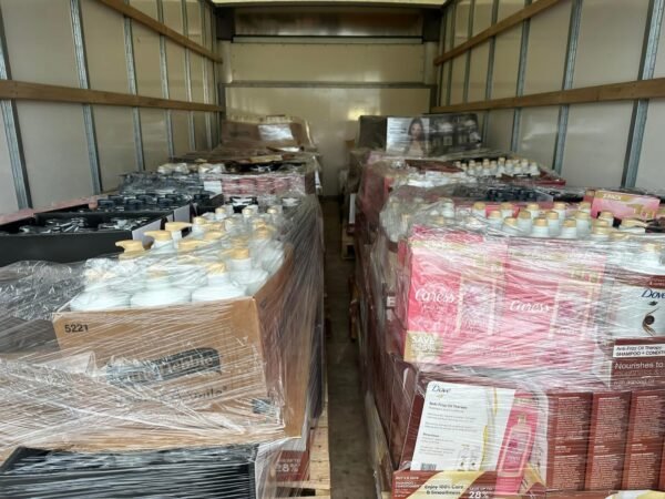 9 Cosmetic pallets going are on box truck 🤩