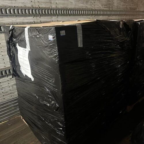 Mystery black wrap pallets go out 🤔